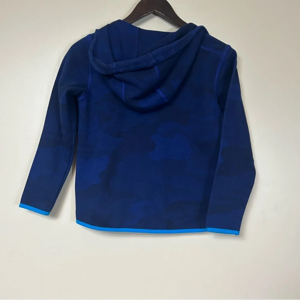 4/$25 Gap Fit navy blue camo zip up jacket kids L